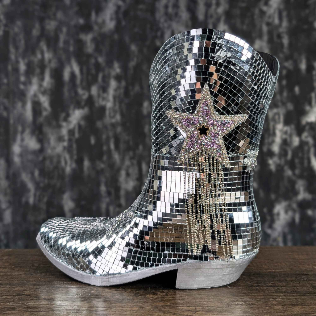 Disco Cowboy Flower Vase