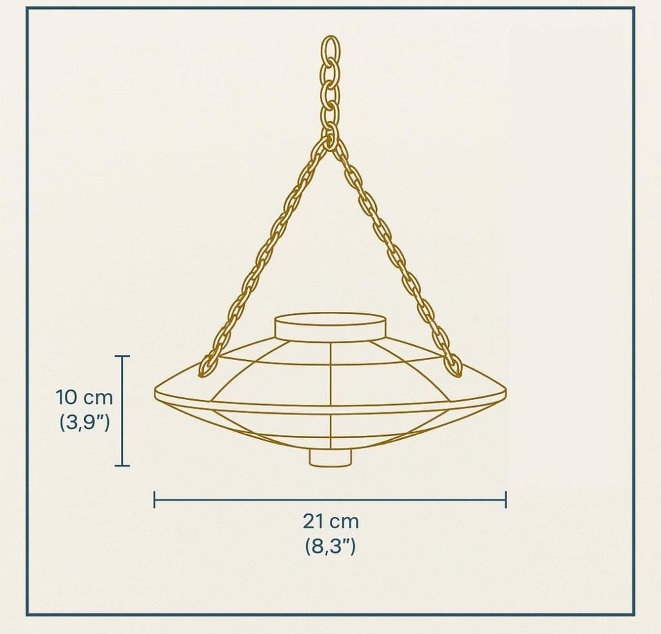 The Mothership disco mirror ball hanging planter - 12-dimensions