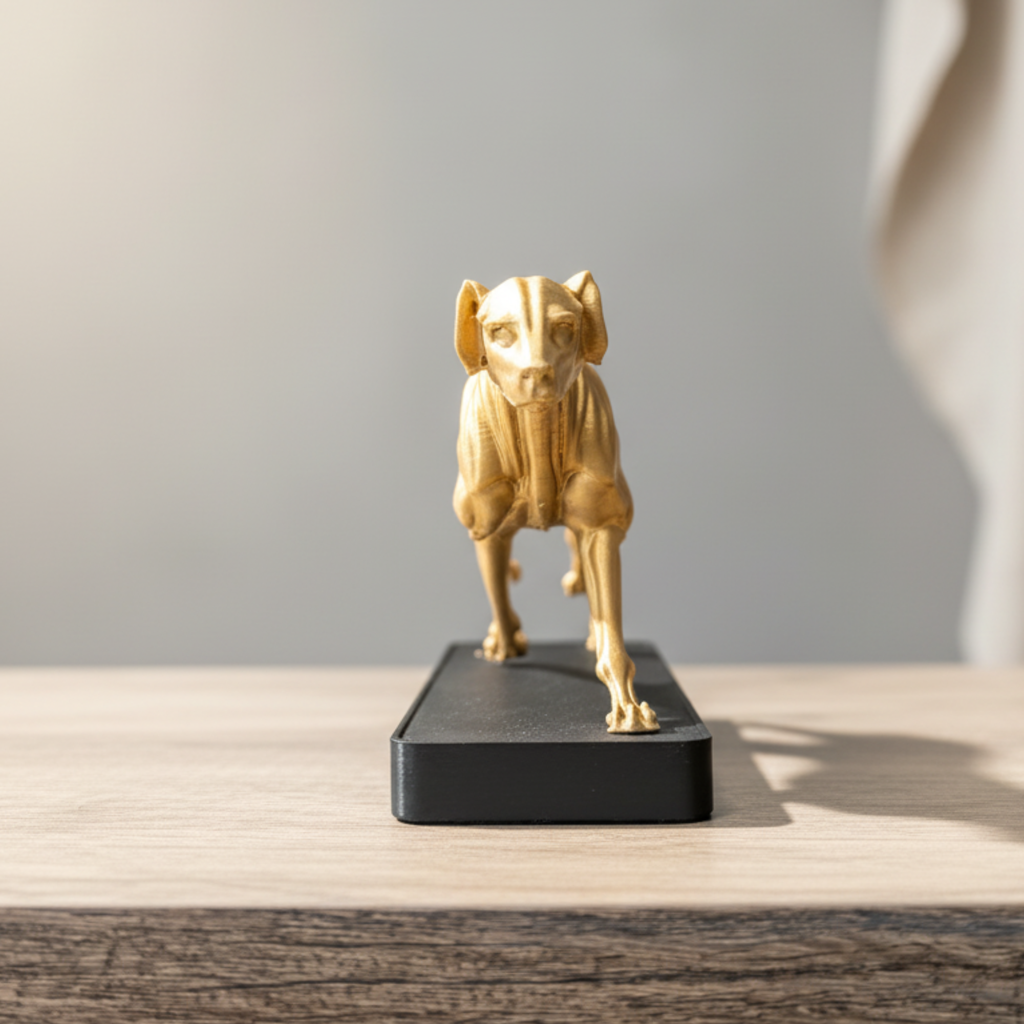 Custom Dynamic Pet Statue with Engraved Base