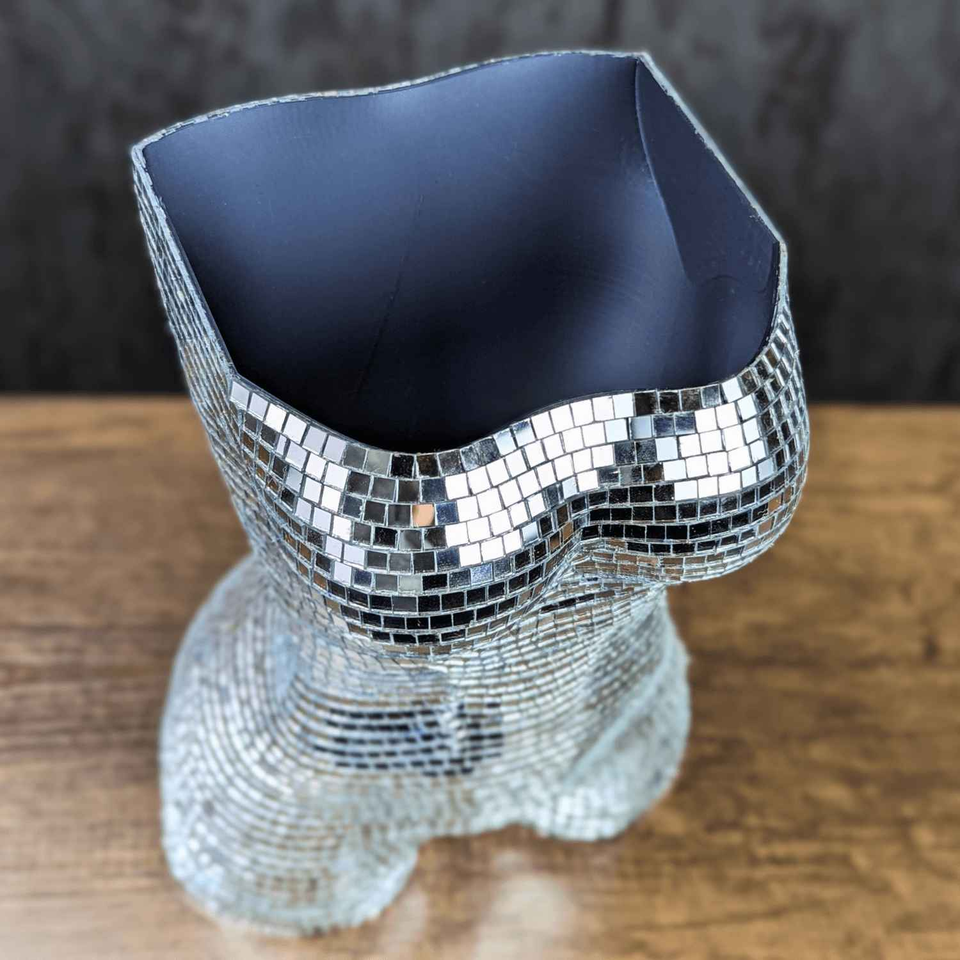 Glam Goddess Mirror Planter lifestyle context shot