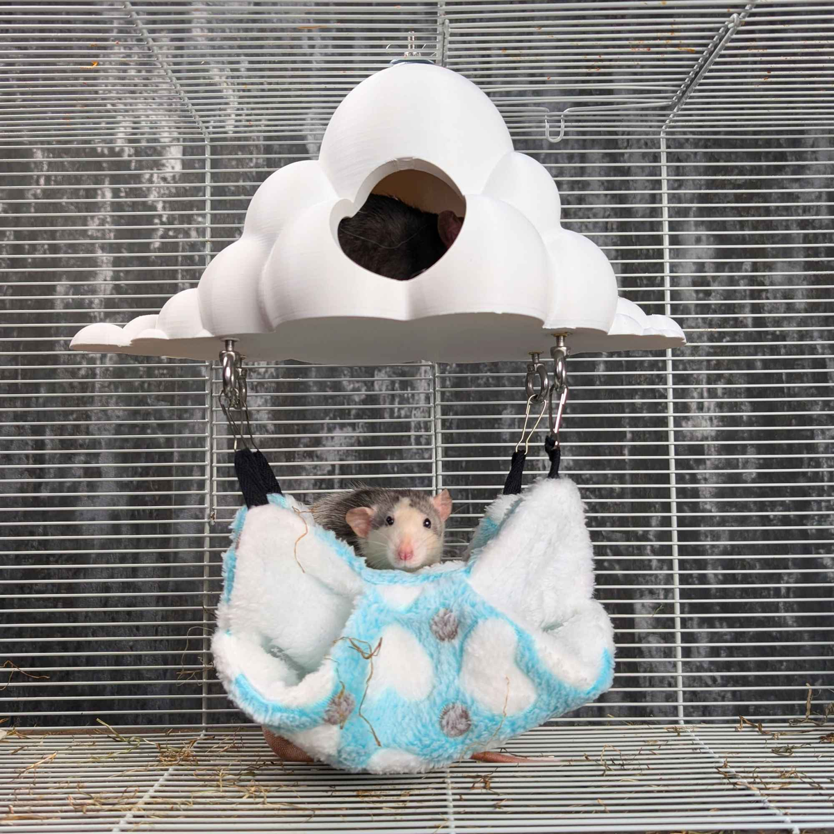 Cloud Hideaway Pet Hammock additional angle showing colour accuracy