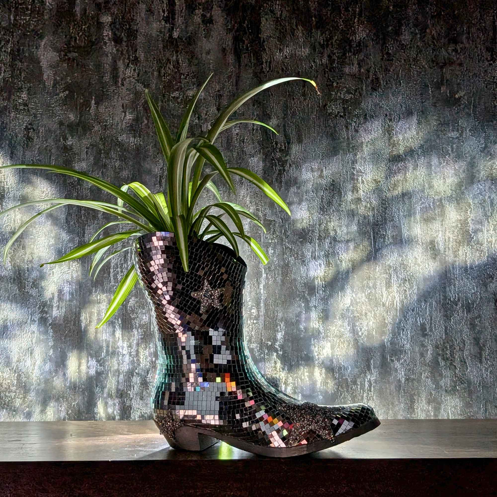 Disco Cowboy Flower Vase