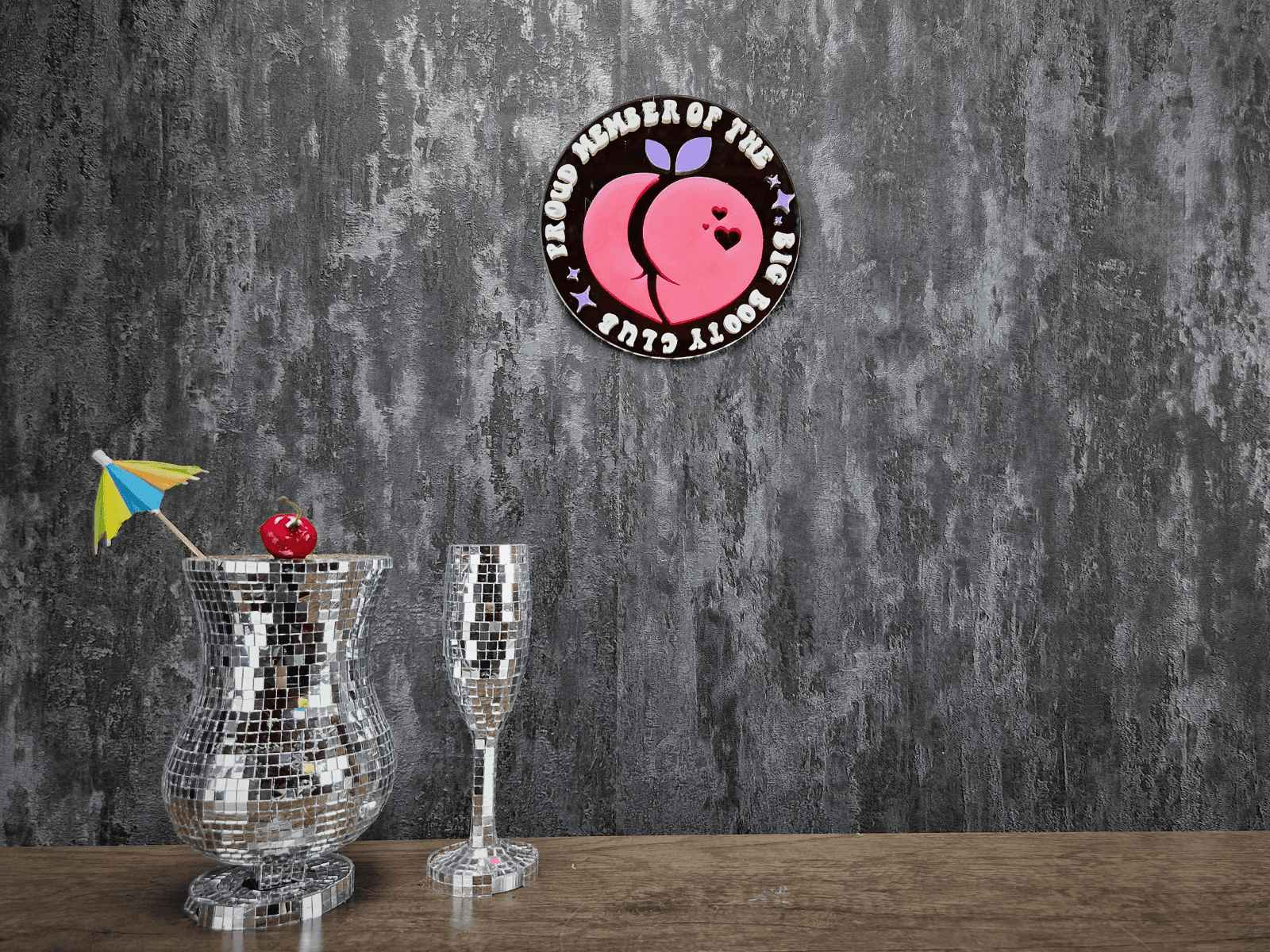 Cheeky Peach Wall Mirror