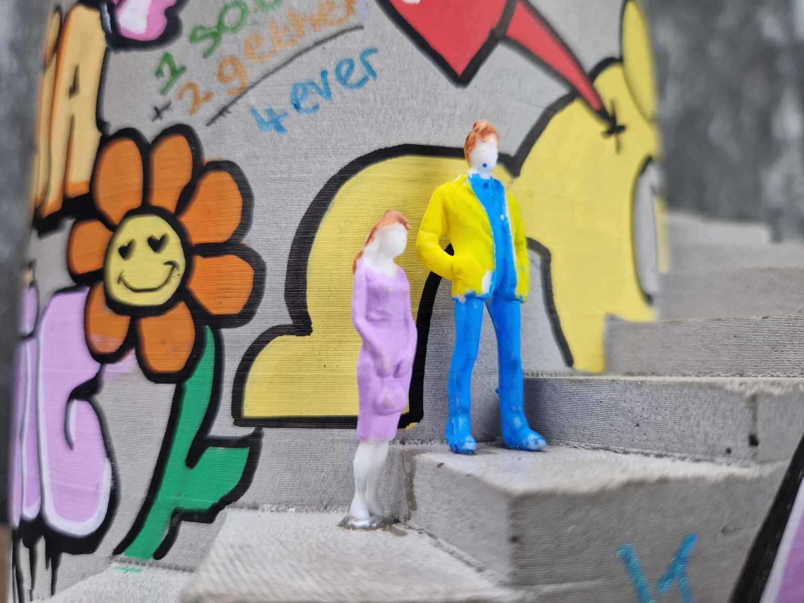 Statement Graffiti Planter Engagement Gift