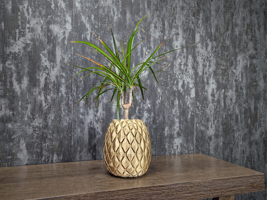 Golden Pineapple Planter