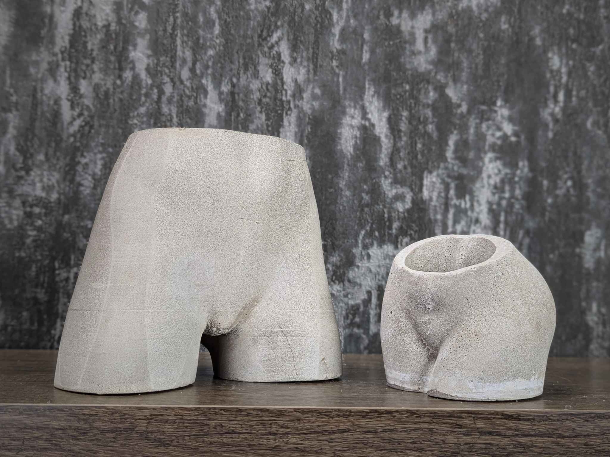 Cheeky Bum Concrete Planter