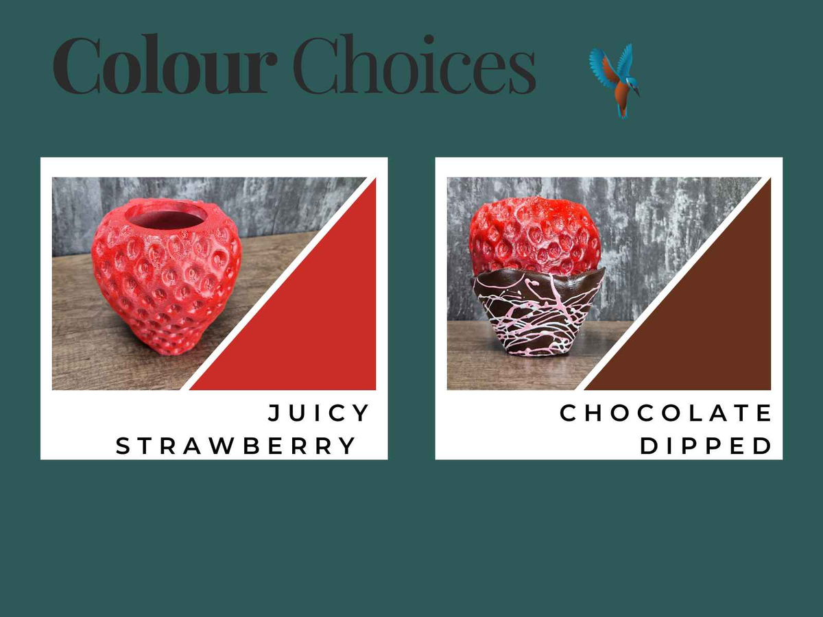 Strawberry & Chocolate Planter close-up texture detail