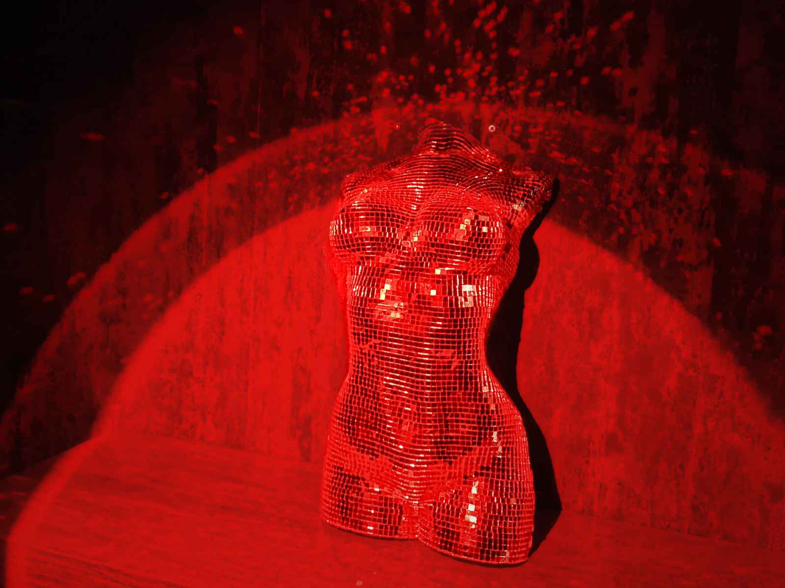 Female Body Mirror Ball Wall Art