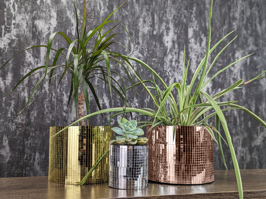 Disco Ball Plant Pot