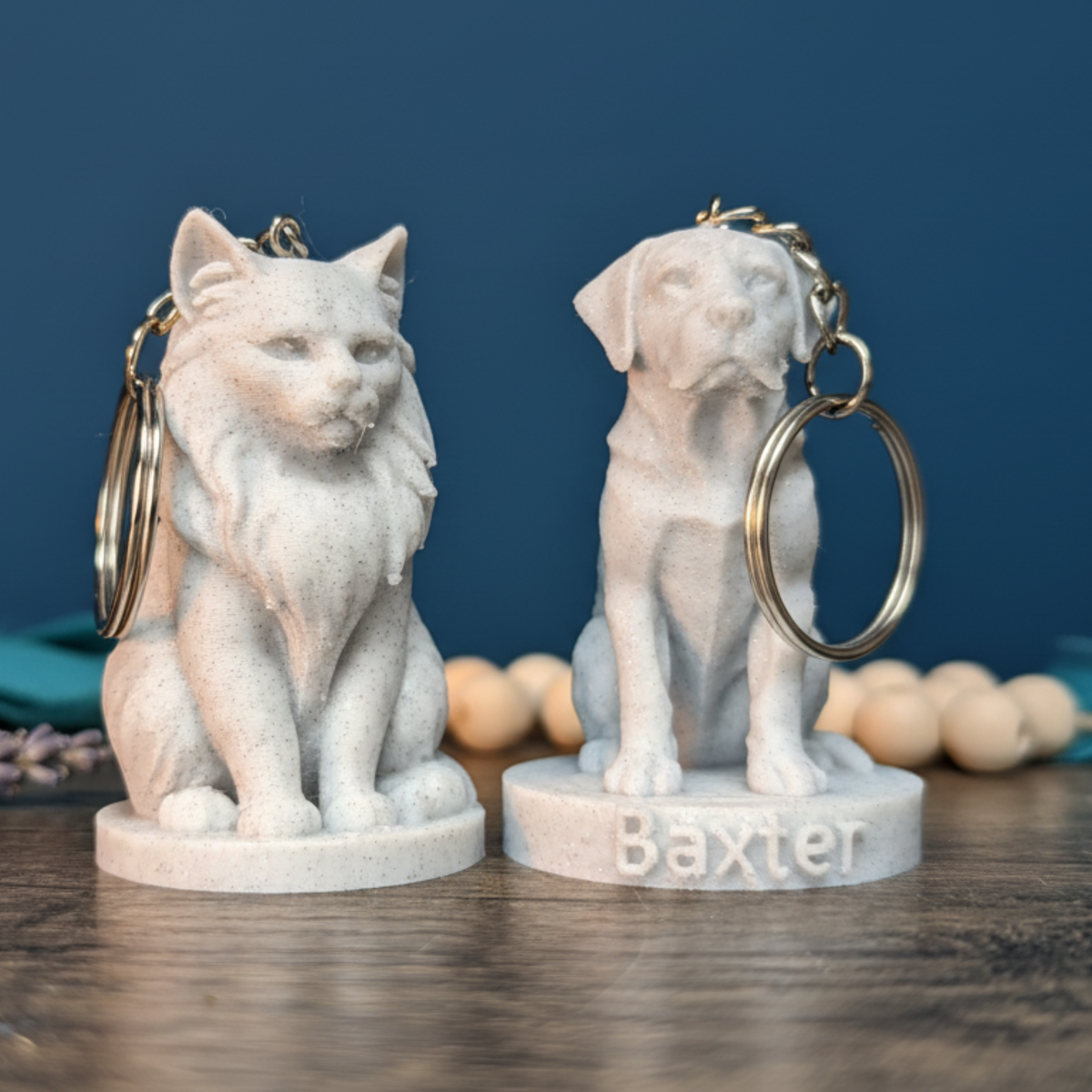 Custom Pet Keychain lifestyle context shot