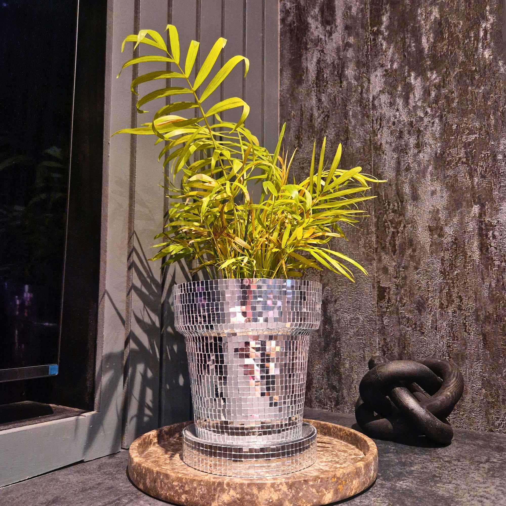 Disco Ball Plant Pot