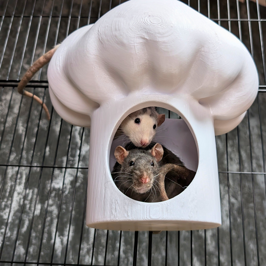 Chef Hat Rat Hide & Bed - main image