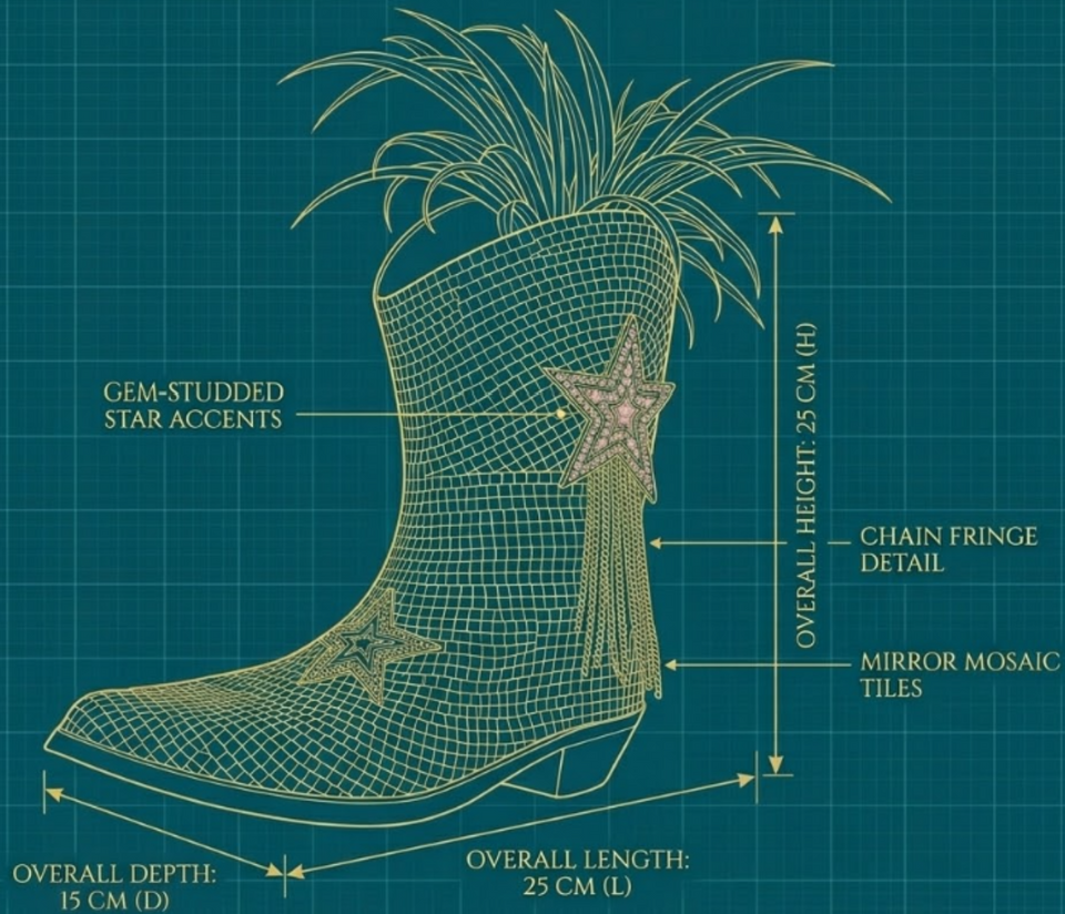 Last Rodeo Disco Boot - texture detail | Ripleys Nest