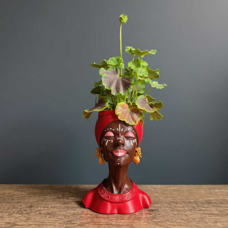 Woman Head Planter UK Made
