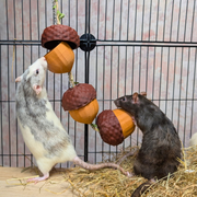 Cute Rat Toy Foraging Garland - handmade foraging enrichment toy | Ripleys Nest
