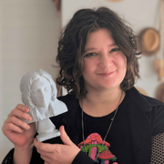 Custom Photo-to-Bust Sculpture from a person photo with hand-finished portrait detail