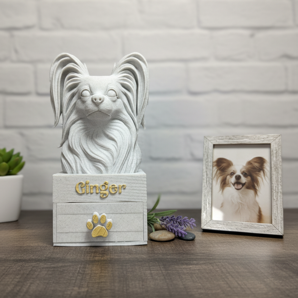 Custom Pet Bust Keepsake Box