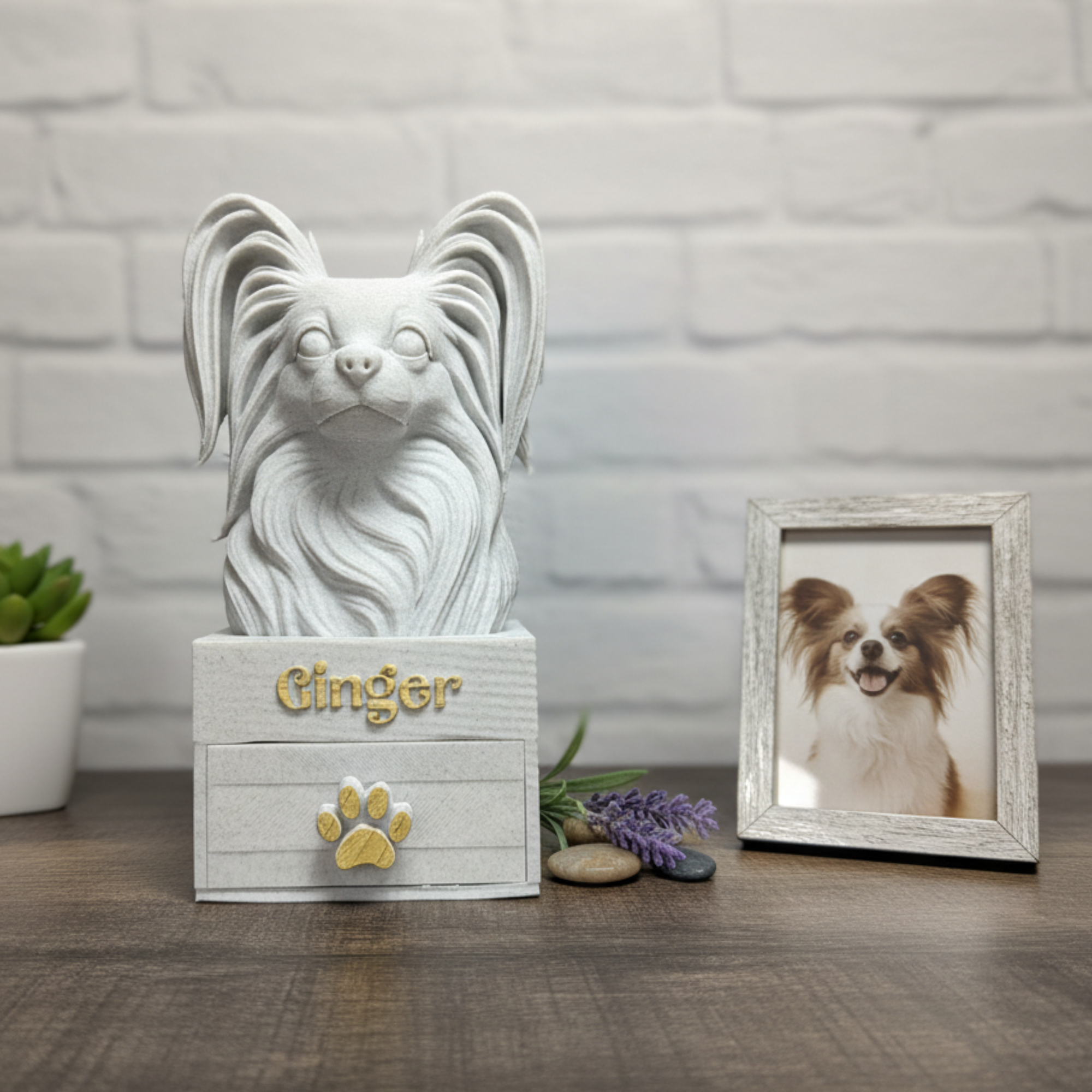 Custom Pet Bust Keepsake Box