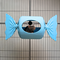 Blue Sweetie Rat Hide & Bed - handcrafted cage accessory | Ripleys Nest