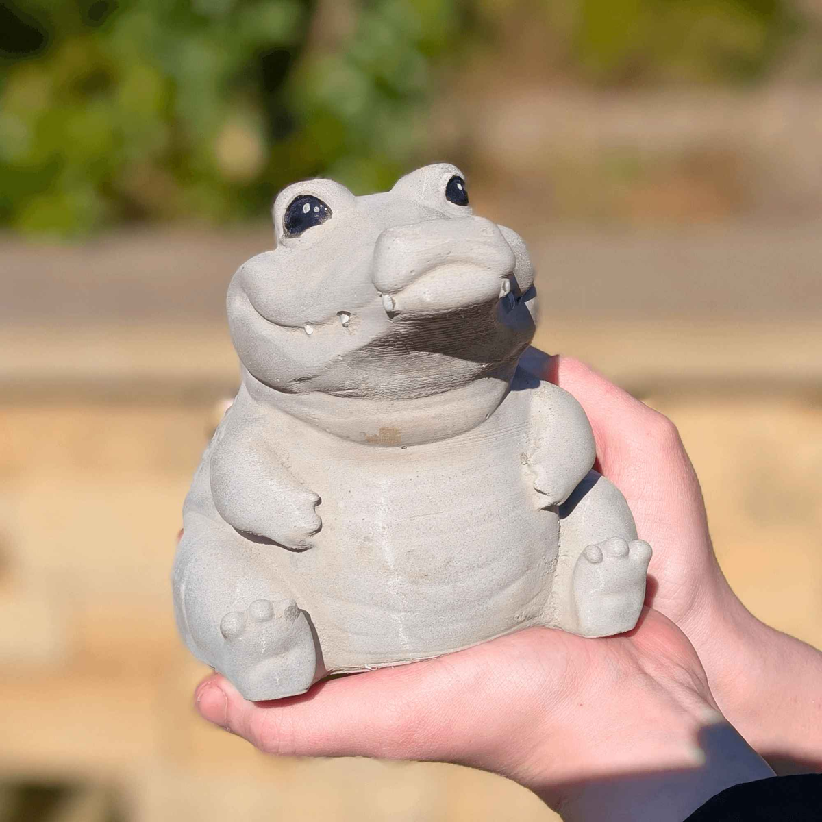 Cheeky Crocodile Concrete Sculpture