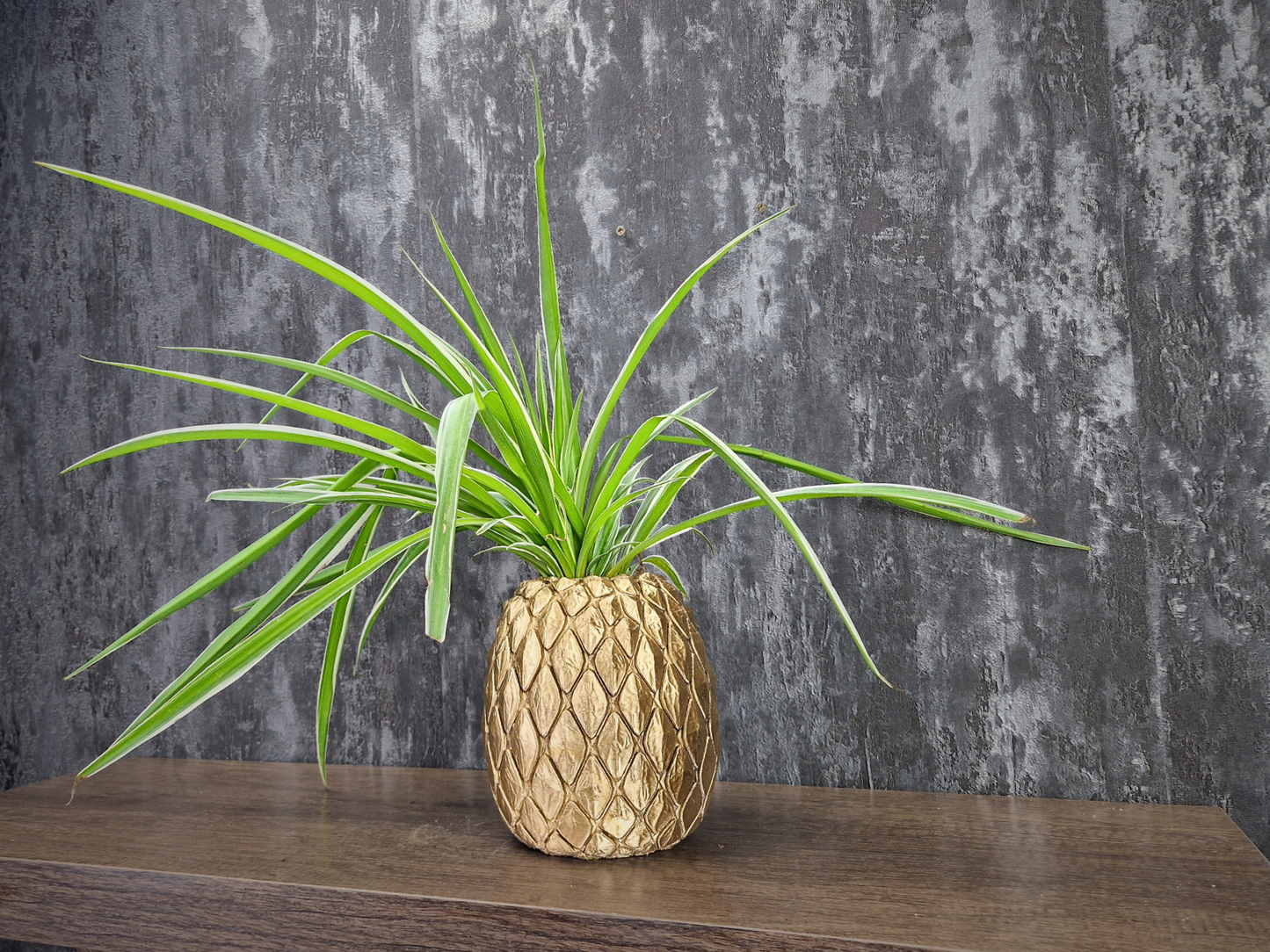 Golden Pineapple Planter