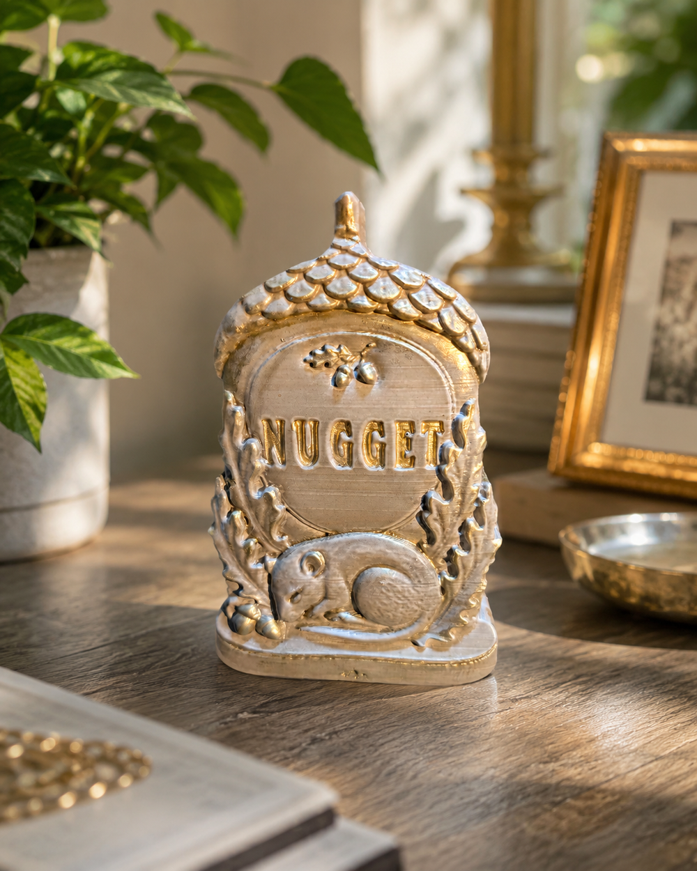 Personalised acorn grave marker, product photo 1