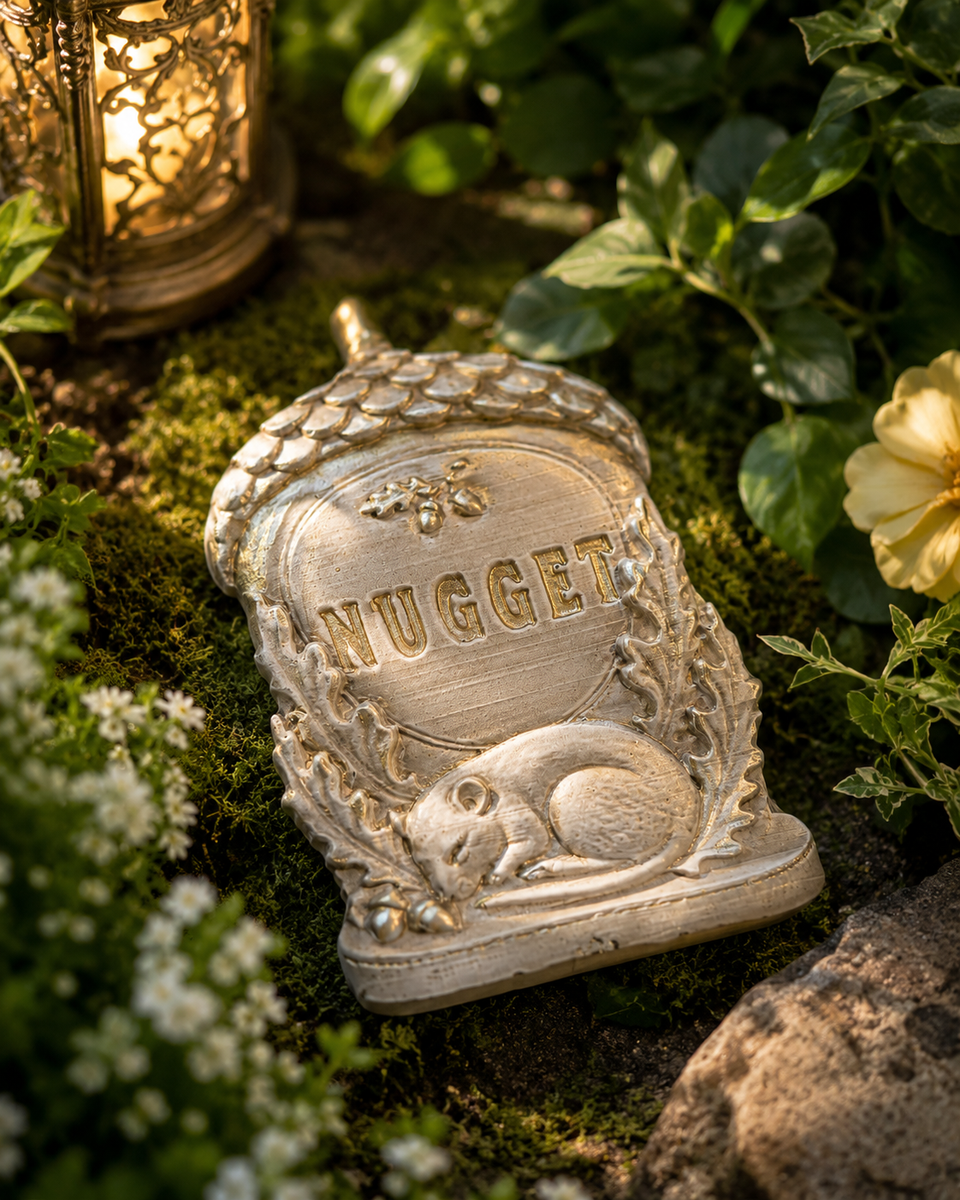 Personalised acorn grave marker, product photo 4