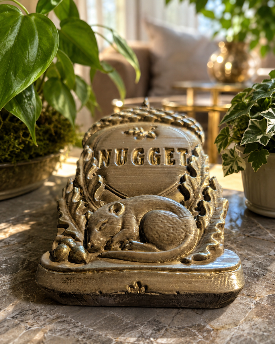 Personalised acorn grave marker, product photo 7