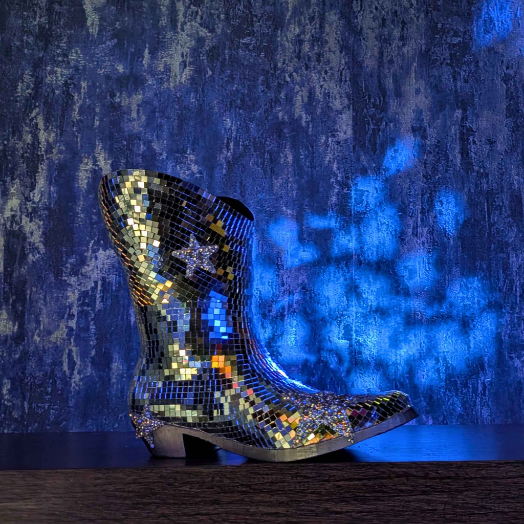 Disco Cowboy Flower Vase