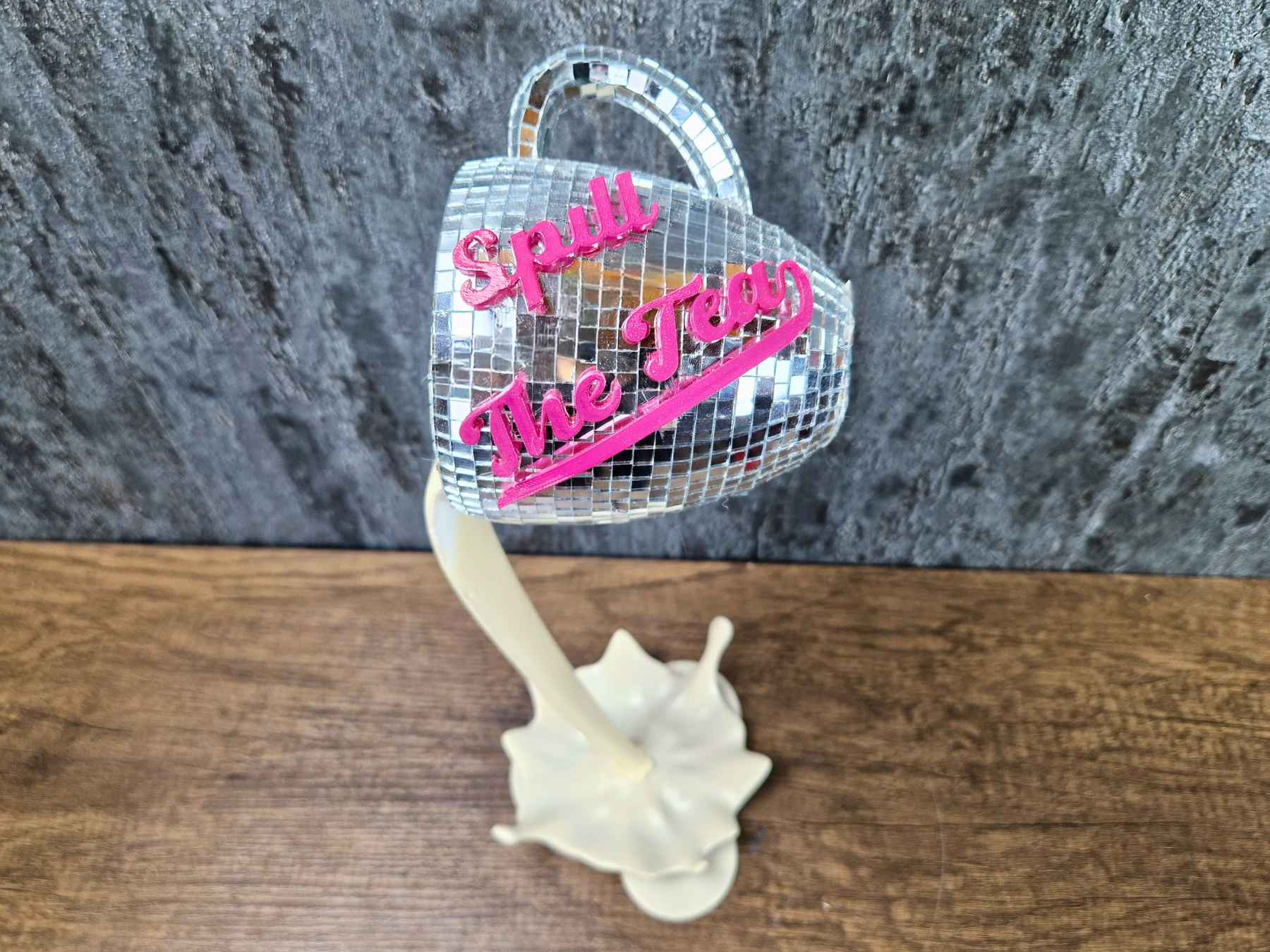 Spill The Tea Mirror Sign