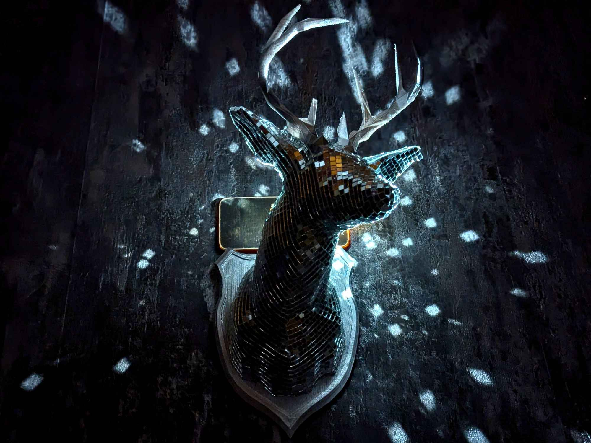Starlight Stag Mirror Bust