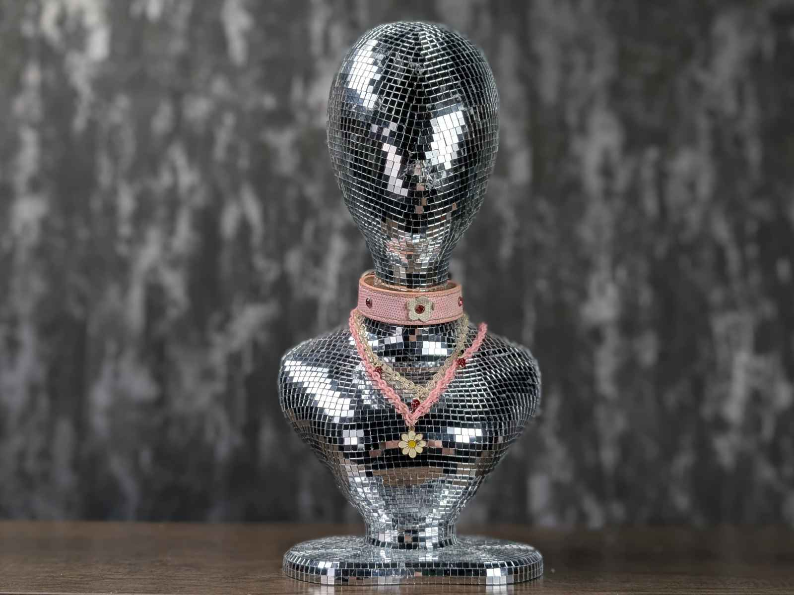 Mirror Ball Mannequin Head