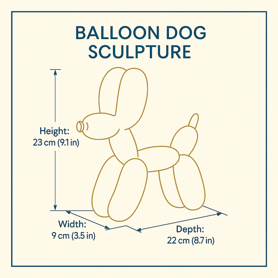 Balloon Dog Sculpture texture close-up showing cast stone finish