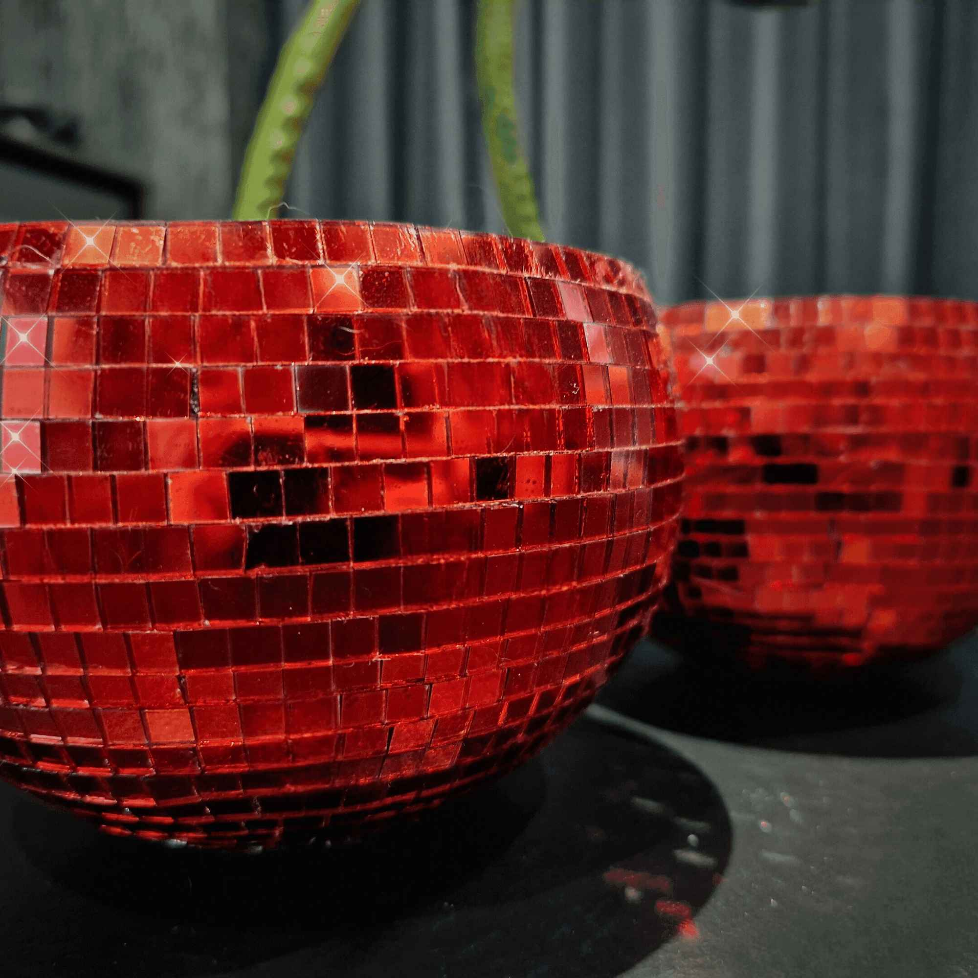 Cherry Disco Ball Planter