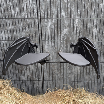 Gothic Bat Wing Rat Cage Shelf Perch