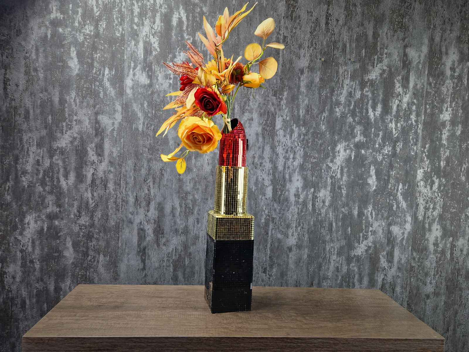 Glam Lipstick Vase
