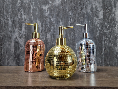 Stunning Disco Ball Soap Dispenser - Mirror Ball Ornament Soap Pump - Hand Soap Gift - Dish Soap Retro Vibe For Mom