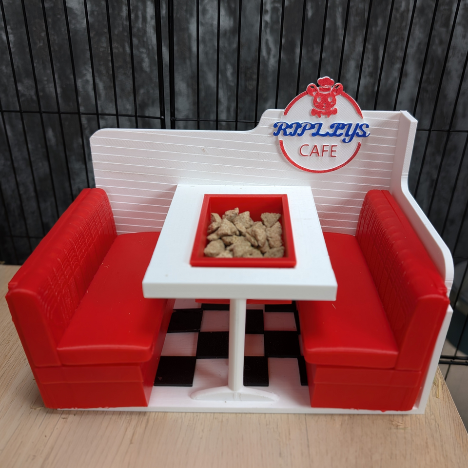Rat Diner styled in home setting