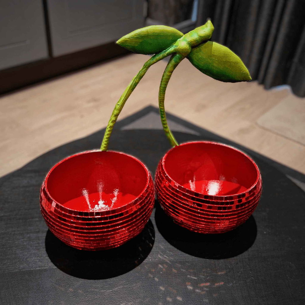 Cherry Disco Ball Planter