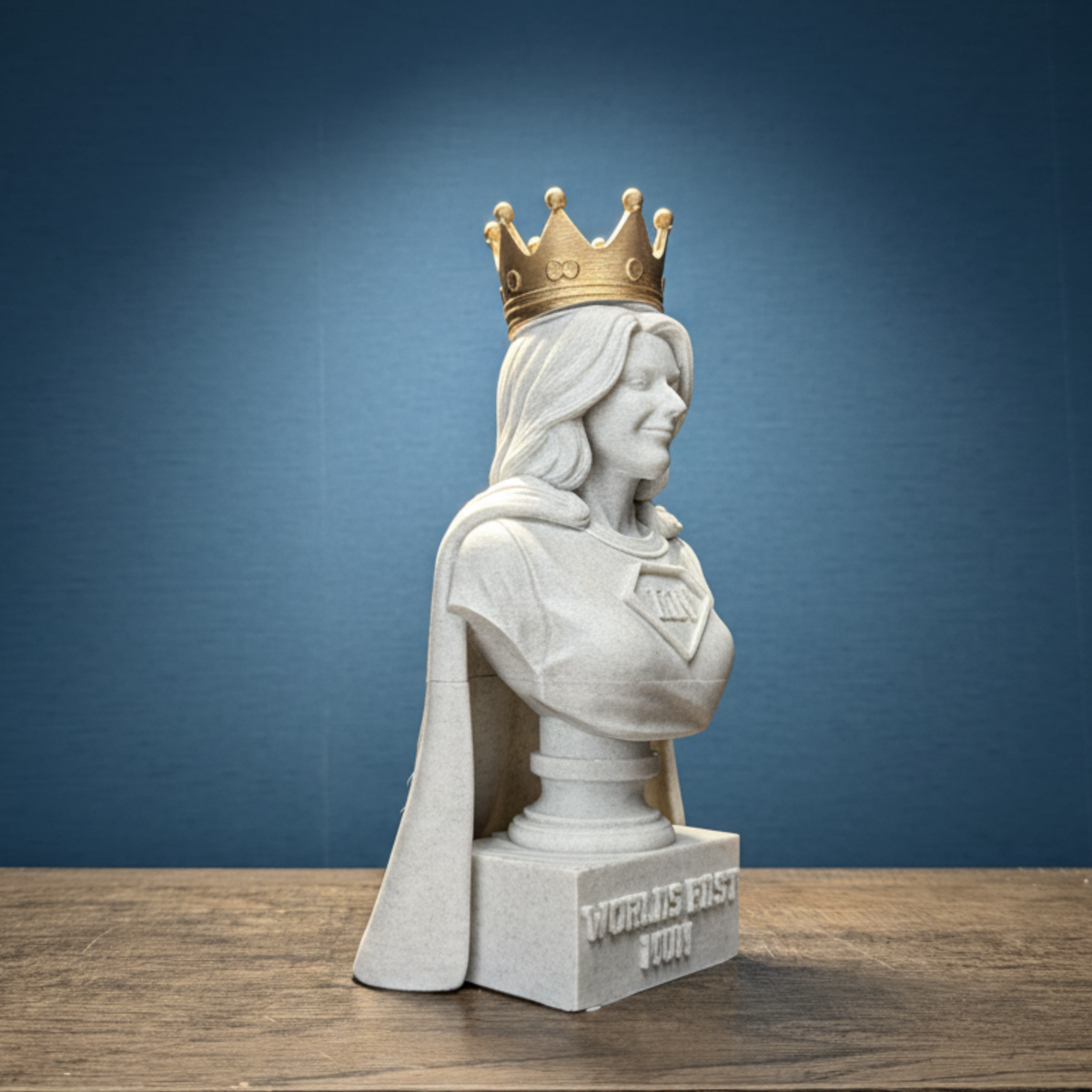 Custom Mum Statue additional angle showing colour accuracy