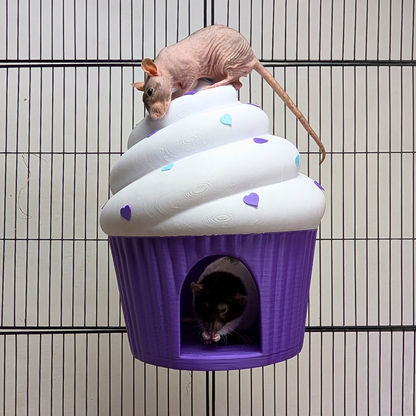 Cupcake Rat Hide & Bed | 3D Printed Rat Cave