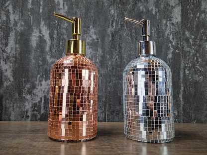 Stunning Disco Ball Soap Dispenser - Mirror Ball Ornament Soap Pump - Hand Soap Gift - Dish Soap Retro Vibe For Mom