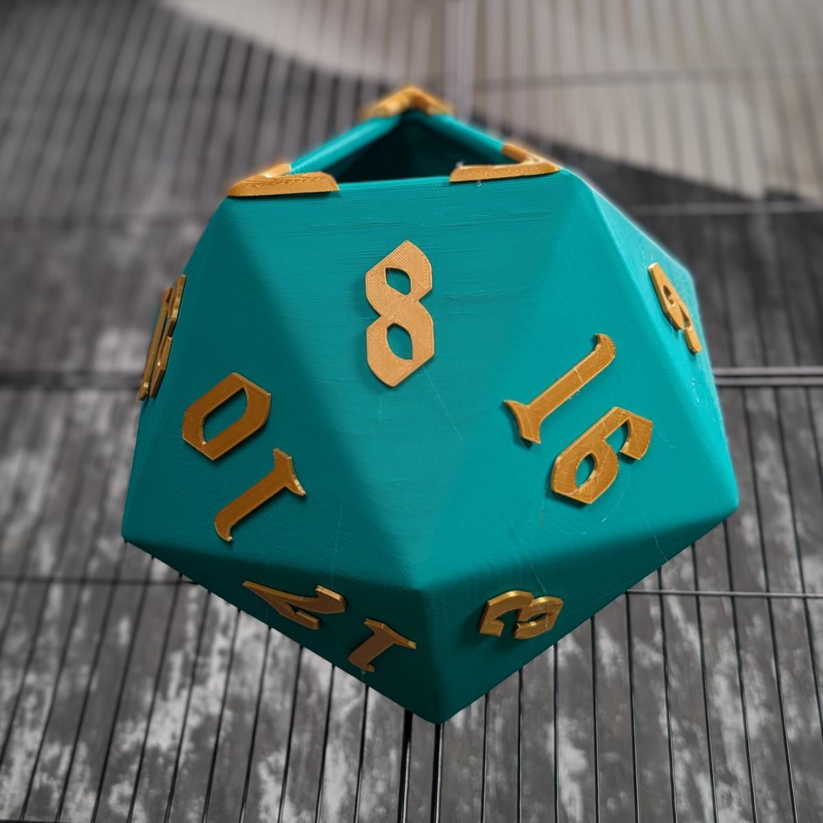 D20 Dice Rat Hide displayed alongside complementary pieces