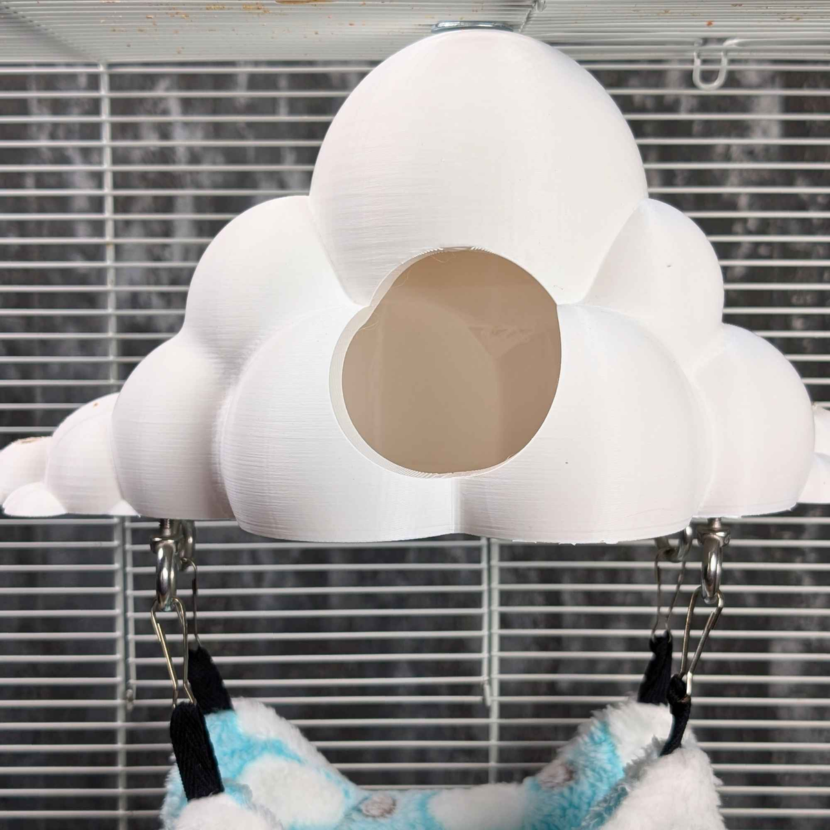 Cloud Hideaway Pet Hammock scale comparison in room setting