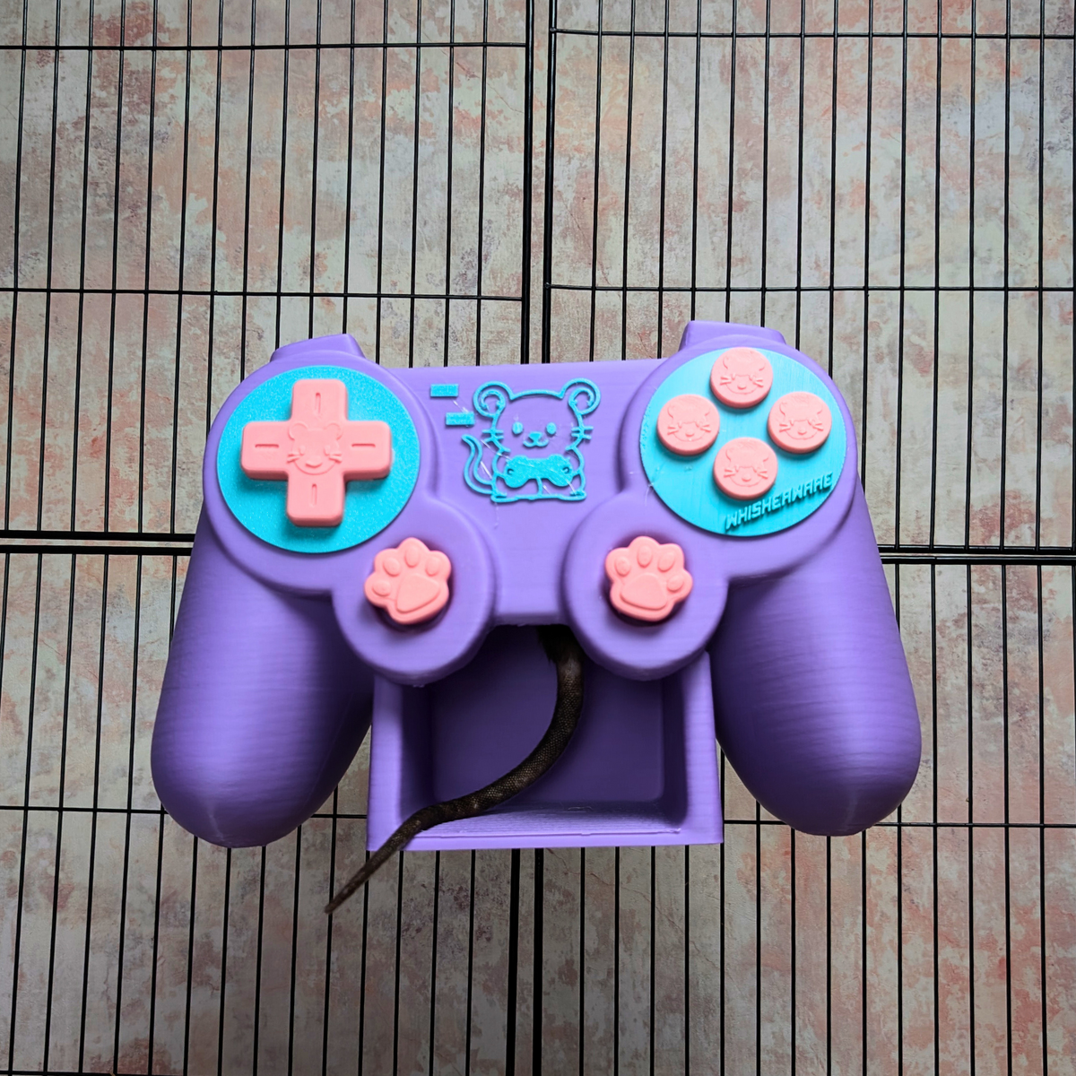 Rat Controller Hide styled in home setting