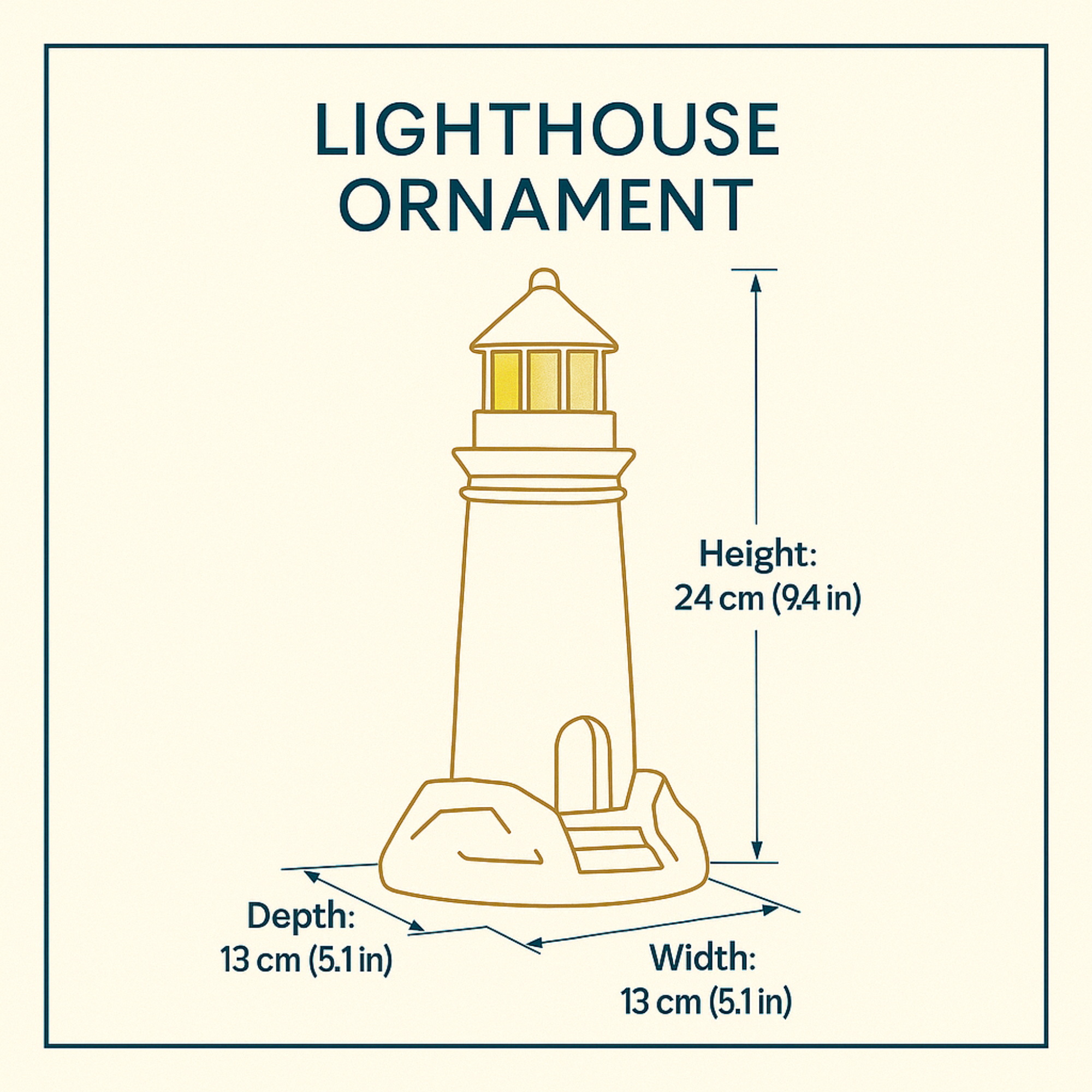 Coastal Lighthouse Statue