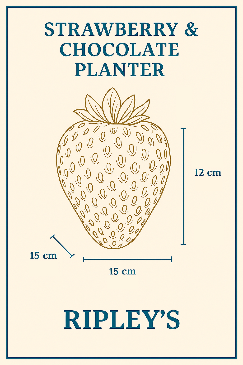 Strawberry & Chocolate Planter side profile showing texture