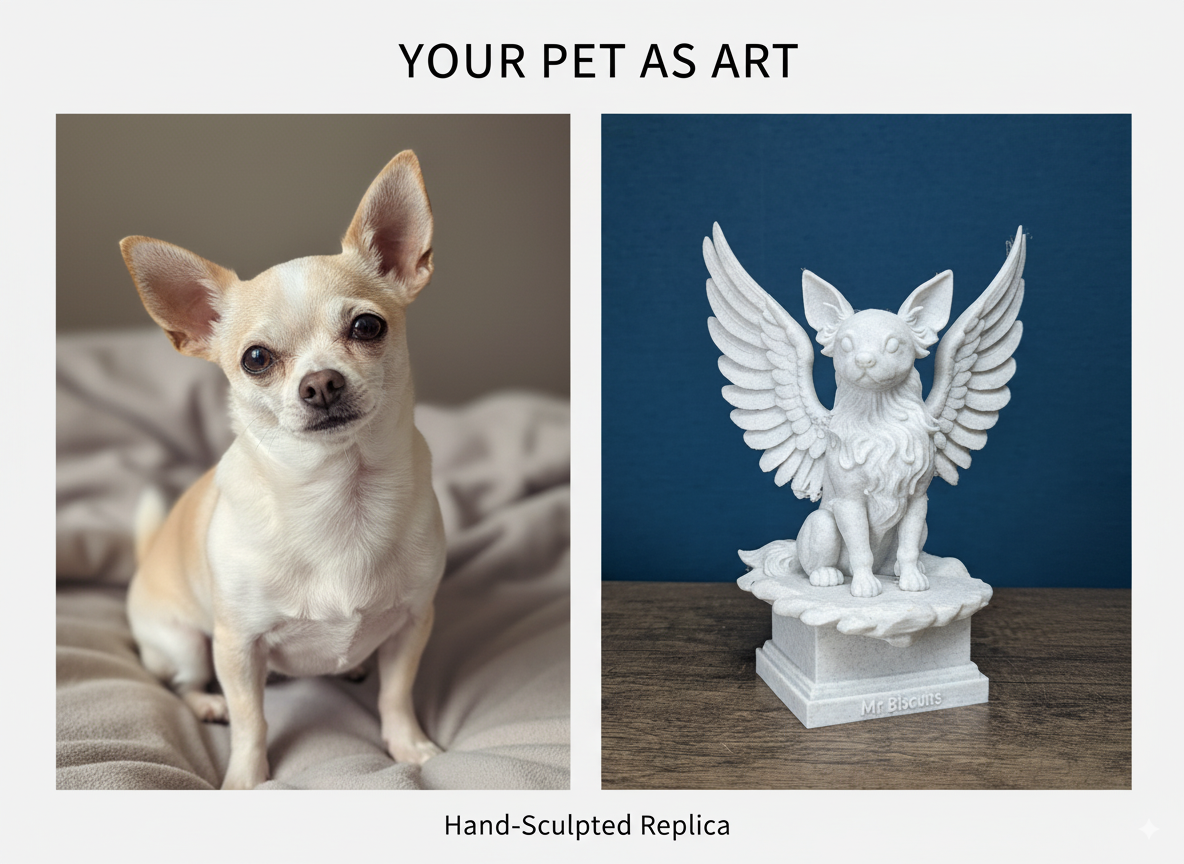 Pet Memorial Angel Statue