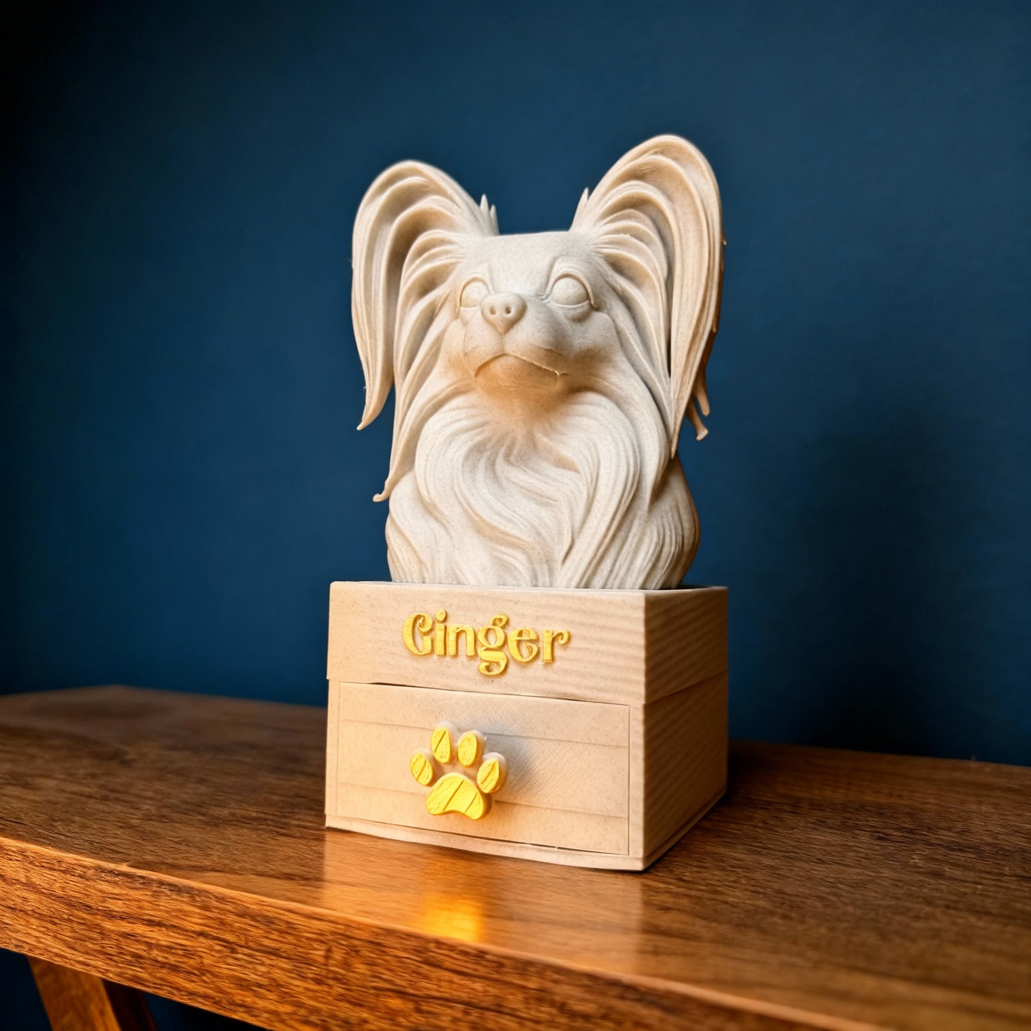 Custom Pet Bust Keepsake Box