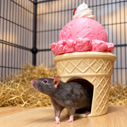 Ice-cream-cone rat hide